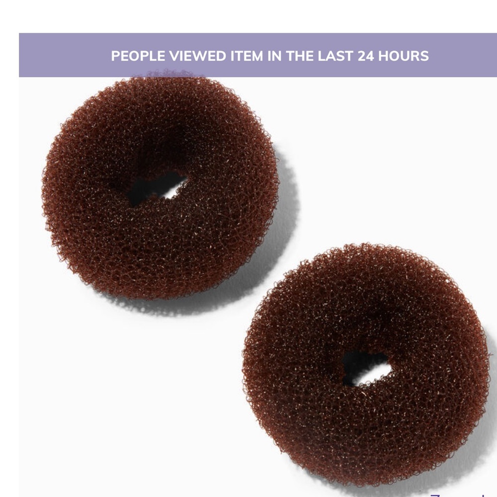 Brown Mini Hair Donuts -2 Pack
